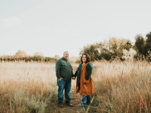 Lauren Allen, the founder of the Catholic infertility ministry the Fruitful Hollow, with her husband.